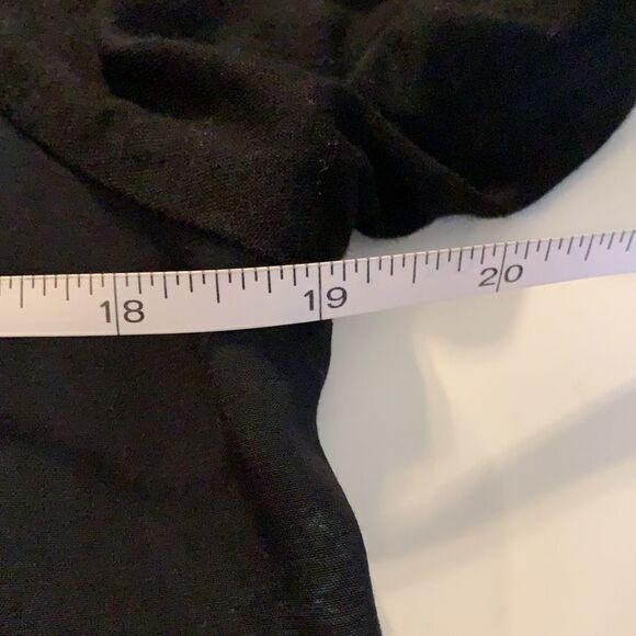 𝅺red Haute Blue and black paint splatter blouse long sleeves with split hemline - Picture 10 of 11